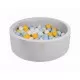 Piscina uscata cu 200 de bile (Alb, Galben, Verde, Babyblue) MeowBaby 90x30 cm Gri deschis Piscina uscata cu 200 de bile (Alb, Galben, Verde, Babyblue) MeowBaby 90x30 cm Gri deschis