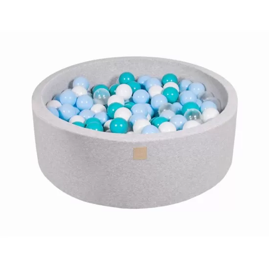 Piscina uscata cu 200 de bile (Turcoaz, Babyblue, Transparent, Alb) MeowBaby 90x30 cm Gri deschis Piscina uscata cu 200 de bile (Turcoaz, Babyblue, Transparent, Alb) MeowBaby 90x30 cm Gri deschis