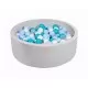 Piscina uscata cu 200 de bile (Turcoaz, Babyblue, Transparent, Alb) MeowBaby 90x30 cm Gri deschis Piscina uscata cu 200 de bile (Turcoaz, Babyblue, Transparent, Alb) MeowBaby 90x30 cm Gri deschis