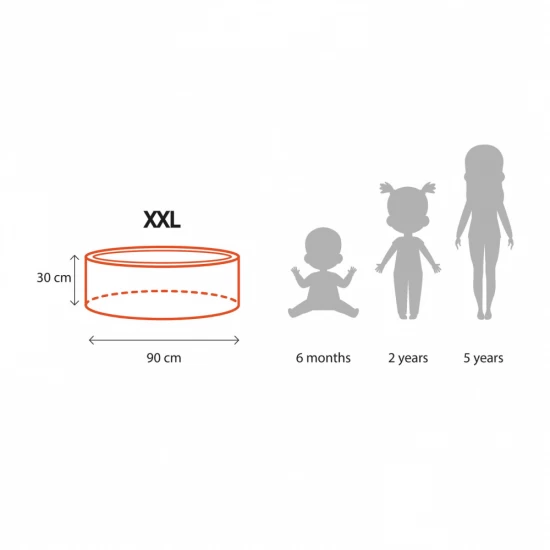 Piscina uscata cu 250 de bile 7cm (Auriu, Bej, Alb, Transparent) MeowBaby, tesatura bucle, 90x30 cm, Teddy Roz