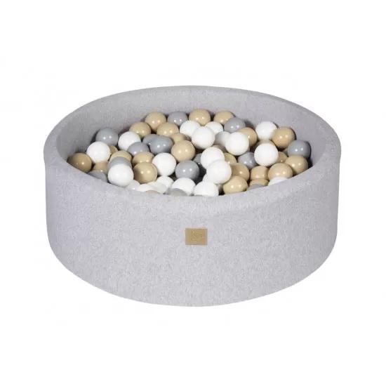 Piscina uscata cu 250 de bile (Alb, Gri, Bej) MeowBaby Safari 90x30 cm Gri deschis Piscina uscata cu 250 de bile (Alb, Gri, Bej) MeowBaby Safari 90x30 cm Gri deschis