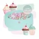 Piscina uscata cu 250 de bile (Alb, Mint, Bej, Roz pastel, Transparent) MeowBaby Cupcake 90x30 cm Mint Piscina uscata cu 250 de bile (Alb, Mint, Bej, Roz pastel, Transparent) MeowBaby Cupcake 90x30 cm Mint