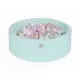 Piscina uscata cu 250 de bile (Alb, Mint, Bej, Roz pastel, Transparent) MeowBaby Cupcake 90x30 cm Mint Piscina uscata cu 250 de bile (Alb, Mint, Bej, Roz pastel, Transparent) MeowBaby Cupcake 90x30 cm Mint