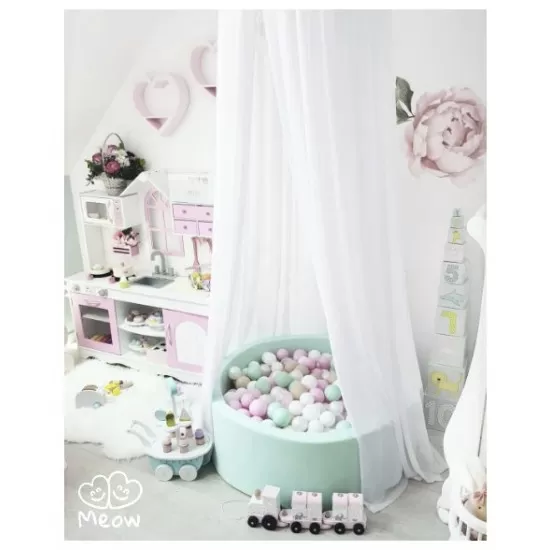 Piscina uscata cu 250 de bile (Alb, Mint, Bej, Roz pastel, Transparent) MeowBaby Cupcake 90x30 cm Mint Piscina uscata cu 250 de bile (Alb, Mint, Bej, Roz pastel, Transparent) MeowBaby Cupcake 90x30 cm Mint