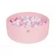 Piscina uscata cu 250 de bile (Alb perlat, Transparent, Roz Pastel) MeowBaby Amour 90x30 cm roz deschis Piscina uscata cu 250 de bile (Alb perlat, Transparent, Roz Pastel) MeowBaby Amour 90x30 cm roz deschis