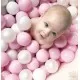 Piscina uscata cu 250 de bile (Alb perlat, Transparent, Roz Pastel) MeowBaby Amour 90x30 cm roz deschis Piscina uscata cu 250 de bile (Alb perlat, Transparent, Roz Pastel) MeowBaby Amour 90x30 cm roz deschis