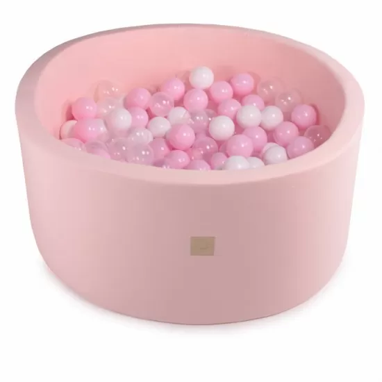 Piscina uscata cu 250 de bile (Alb perlat, Transparent, Roz Pastel) MeowBaby Amour 90x40 cm roz deschis Piscina uscata cu 250 de bile (Alb perlat, Transparent, Roz Pastel) MeowBaby Amour 90x40 cm roz deschis