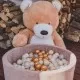 Piscina uscata cu 250 de bile (Auriu, Alb, Transparent, Bej) MeowBaby Teddy Bear 90x30 cm Catifea Bej Piscina uscata cu 250 de bile (Auriu, Alb, Transparent, Bej) MeowBaby Teddy Bear 90x30 cm Catifea Bej