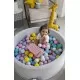 Piscina uscata cu 250 de bile (Babyblue, Mint, Pastel roz, Lila) MeowBaby Rainbow 90x30 cm Gri deschis Piscina uscata cu 250 de bile (Babyblue, Mint, Pastel roz, Lila) MeowBaby Rainbow 90x30 cm Gri deschis