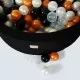 Piscina uscata cu 250 de bile (Negru, Alb perlat, Auriu, Transparent) MeowBaby, Glamour, 90x30 cm, Negru Piscina uscata cu 250 de bile (Negru, Alb perlat, Auriu, Transparent) MeowBaby, Glamour, 90x30 cm, Negru