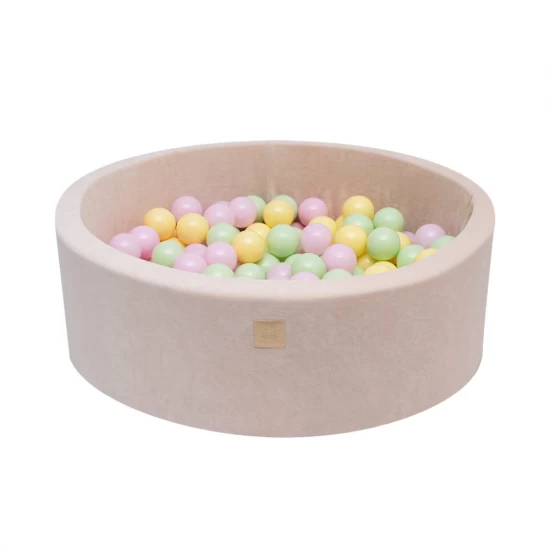 Piscina uscata cu 250 de bile (Pastel Roz si Galben, verde deschis) MeowBaby, Spring, Catifea Ecru Piscina uscata cu 250 de bile (Pastel Roz si Galben, verde deschis) MeowBaby, Spring, Catifea Ecru