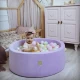 Piscina uscata cu 250 de bile (Pastel Roz si Galben, verde deschis, alb perlat) MeowBaby, Hocus Crocus, Catifea Lila Piscina uscata cu 250 de bile (Pastel Roz si Galben, verde deschis, alb perlat) MeowBaby, Hocus Crocus, Catifea Lila