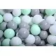 Piscina uscata cu 300 de bile (Alb, Gri, Mint) MeowBaby 90x40 cm Gri Deschis Piscina uscata cu 300 de bile (Alb, Gri, Mint) MeowBaby 90x40 cm Gri Deschis