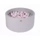Piscina uscata cu 300 de bile (Roz pastel, Alb perlat, Transparent, Gri) MeowBaby, 90x40 cm, Gri Deschis Piscina uscata cu 300 de bile (Roz pastel, Alb perlat, Transparent, Gri) MeowBaby, 90x40 cm, Gri Deschis