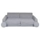 Canapea modulara pentru copii Premium Velur reiat corduroy spuma Gri Canapea modulara pentru copii Premium Velur reiat corduroy spuma Gri