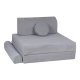 Canapea modulara pentru copii Premium Velur reiat corduroy spuma Gri Canapea modulara pentru copii Premium Velur reiat corduroy spuma Gri
