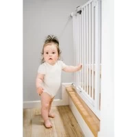 Poarta de siguranta pentru copii Kidwell Guarda 74-105 cm Alb