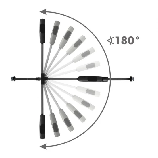 Poarta de siguranta pentru copii Kidwell Guarda 74-105 cm Negru
