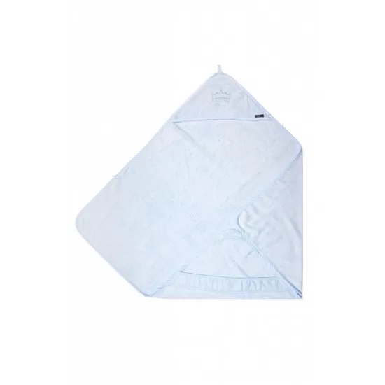 Prosop din fibra de bambus cu gluga pentru bebelusi si copii, Hands-free, Prince Blue, 85x85cm Prosop din fibra de bambus cu gluga pentru bebelusi si copii, Hands-free, Prince Blue, 85x85cm