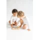 Puzzle din silicon alimentar cu baza din bambus Sea Life