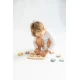 Puzzle din silicon alimentar cu baza din bambus Sea Life