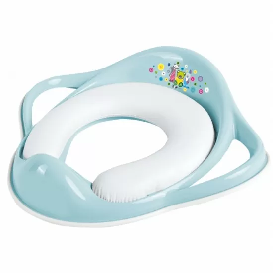 Reductor toaleta copii, antiderapant, colac integrat moale si manere, Bear Friends Mint, Maltex Baby Reductor toaleta copii, antiderapant, colac integrat moale si manere, Bear Friends Mint, Maltex Baby