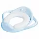 Reductor toaleta copii, antiderapant, colac integrat moale si manere, Zebra Light Blue, Maltex Baby Reductor toaleta copii, antiderapant, colac integrat moale si manere, Zebra Light Blue, Maltex Baby