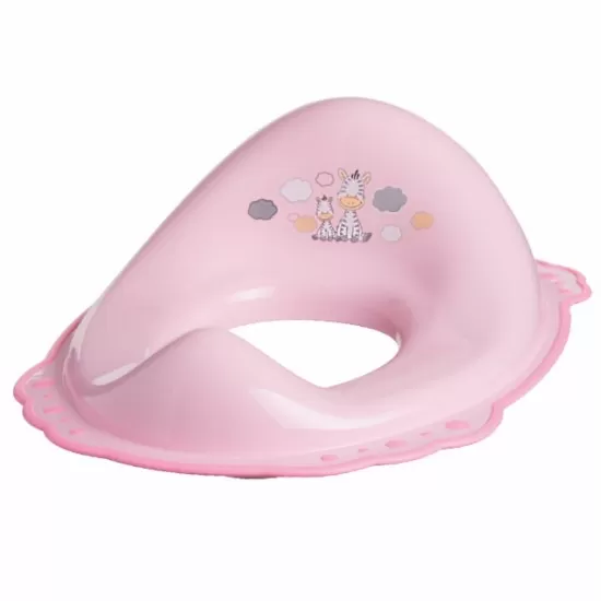 Reductor toaleta copii, antiderapant, Zebra Light Pink, Maltex Baby Reductor toaleta copii, antiderapant, Zebra Light Pink, Maltex Baby