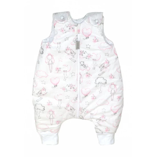 Sac de dormit cu picioare, bumbac 2.5 Tog, Dolly Doll Roz, S, 6-24 luni