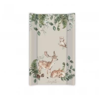 Saltea de infasat cu spate intarit si margini de protectie 50x80 cm Animals Garden