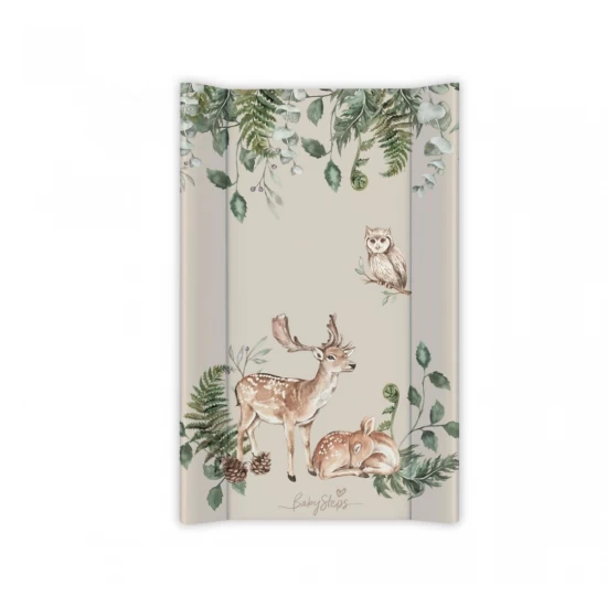 Saltea de infasat cu spate intarit si margini de protectie 50x80 cm Animals Garden