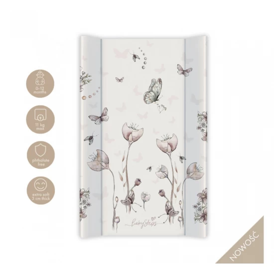 Saltea de infasat cu spate intarit si margini de protectie 50x80 cm Nature Saltea de infasat cu spate intarit si margini de protectie 50x80 cm Nature