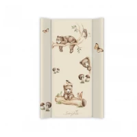Saltea de infasat cu spate intarit si margini de protectie 50x80 cm, Happy Bear
