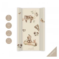 Saltea de infasat cu spate intarit si margini de protectie 50x80 cm, Happy Bear