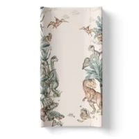 Saltea de infasat cu spate intarit si margini de protectie 50x80 cm, Dinozauri