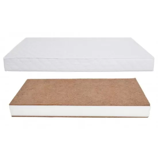 Saltea pentru copii, Cocos Spuma T18 Cocos cu husa detasabila Bumbac, 100x50x10 cm Saltea pentru copii, Cocos Spuma T18 Cocos cu husa detasabila Bumbac, 100x50x10 cm