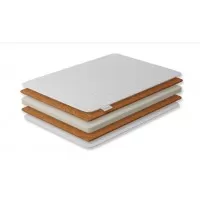 Saltea pentru copii Cocos Spuma T18 Cocos cu husa detasabila Bumbac Cashmere 120X60X11 cm