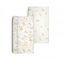Saltea pentru masa de infasat bebe, impermeabila, fata dubla, Boho by BabySteps, 68x46 cm
