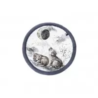Salteluta cu arcada interactiva pentru copii si bebelusi, activitati cu jucarii senzoriale Wolf Moonlight