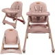 Scaun de masa 2 in 1 pentru bebelusi Kidwell Karimi Roz
