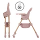 Scaun de masa 2 in 1 pentru bebelusi Kidwell Karimi Roz