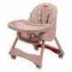 Scaun de masa 2 in 1 pentru bebelusi Kidwell Karimi Roz