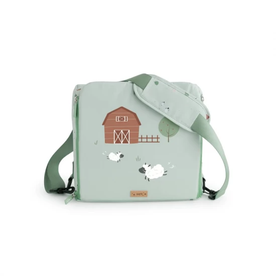 Scaun de masa portabil 2 in 1, design multifunctional, transformabil in geanta de mana, Funny Farm Scaun de masa portabil 2 in 1, design multifunctional, transformabil in geanta de mana, Funny Farm