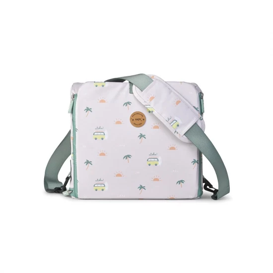Scaun de masa portabil 2 in 1, design multifunctional, transformabil in geanta de mana, Aloha