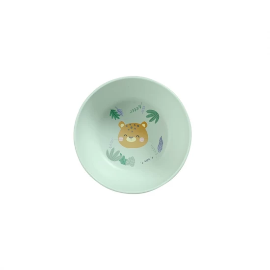 Set complet de masa, 5 piese, cu ventuza, Jungle Cheetahs, Mint Set complet de masa, 5 piese, cu ventuza, Jungle Cheetahs, Mint