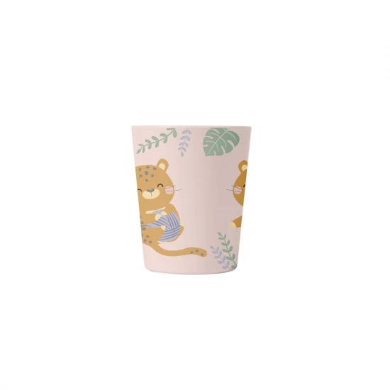 Set complet de masa, 5 piese, cu ventuza, Jungle Cheetahs, Rose Set complet de masa, 5 piese, cu ventuza, Jungle Cheetahs, Rose