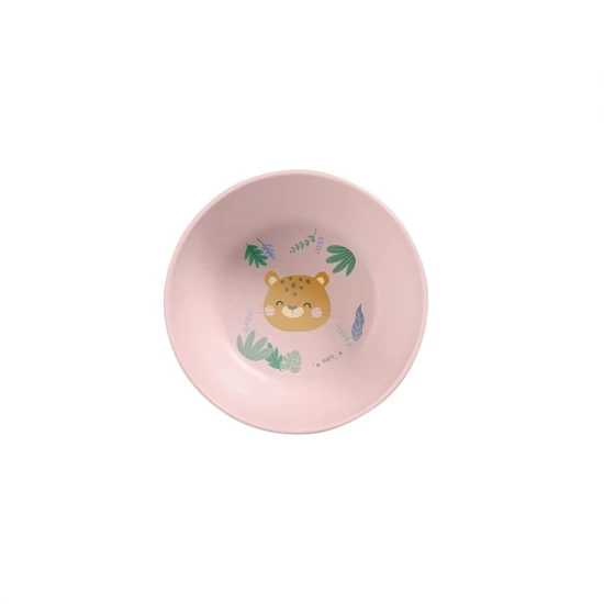 Set complet de masa, 5 piese, cu ventuza, Jungle Cheetahs, Rose Set complet de masa, 5 piese, cu ventuza, Jungle Cheetahs, Rose