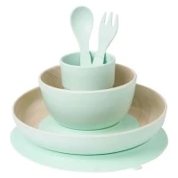 Set complet de masa, 5 piese, cu ventuza, Nordic Mint