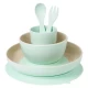Set complet de masa, 5 piese, cu ventuza, Nordic Mint Set complet de masa, 5 piese, cu ventuza, Nordic Mint