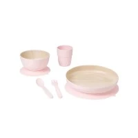 Set complet de masa, 5 piese, cu ventuza, Nordic Rose